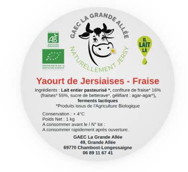 Yaourt Fraise 1kg