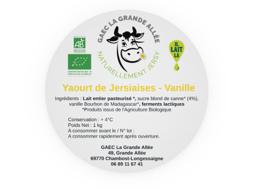 Yaourt Vanille 1kg